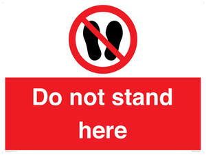 Do not stand here